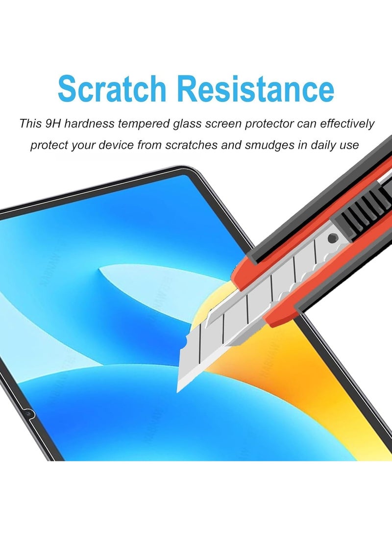 2Pack Screen Protector Compatible with Huawei Matepad 11.5 2025&2023/ Huawei Matepad 11.5"S 2024&2026/Huawei Matepad air 11.5 2023, HD Clear 9H Tempered Glass Film Scratch-Resistant Shockproof Screen Protector No Bubble for Huawei Matepad 11.5 inch, Clear - Image 5